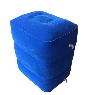 Μπλε φορητά διογκώσιμα Footrest PVC μαξιλαριών και μαξιλάρι ποδιών συγκέντρωσης