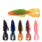 Μαλακά θέλγητρα 12 χρώματα 8CM 4.5g 10PCS/Bag αλιείας βιονικών σκουληκιών σιλικόνης γαρίδων