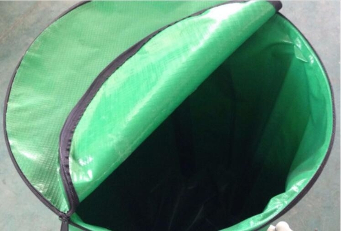 Εύκαμπτο βαρέλι βροχής άκρης νερού PVC 100L πτυσσόμενο για το συλλέκτη όμβριων υδάτων κήπων 0