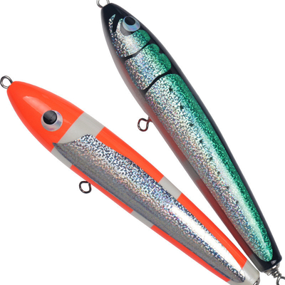 Colorful 20CM/90g 3D Eyes Wooden Bait Treble Hooks Best Buoyancy Solid Wood Fishing Lure