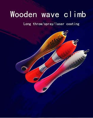 3 χρωμάτων 20CM/120g λέιζερ επιστρώματος ξύλινο δολώματος τριπλό γάντζων Largemouth βαθύ θέλγητρο αλιείας Snakehead Popper ξύλινο