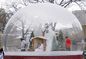 Σαφής γιγαντιαίος διογκώσιμος PVC παρουσιάζει σφαίρα, διογκώσιμη σφαίρα χιονιού για την προώθηση Χριστουγέννων