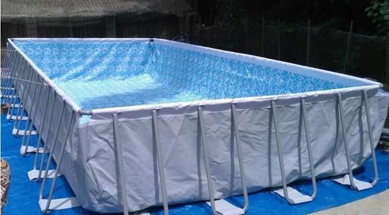 Ελαφριά PVC φουσκωτή πισίνα με μεταλλικό πλαίσιο Οικιακή χρήση εσωτερικά