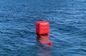 Στρατιωτικός διογκώσιμος κολυμπά Gunnery σημαντήρων το διαμορφωμένο τετράγωνο κόκκινο χρώμα πρακτικής