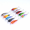 10 κέφαλος γάντζων χρωμάτων 5.7CM/4.4g 8#, πέρκα, πλαστικά θέλγητρα φοξίνων δολώματος αλιείας ABS γατόψαρων