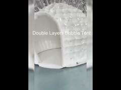 Φουσκωτή τέντα φούσκας BGO Δύο στρώσεων Καλή μόνωση Υπαίθριο εστιατόριο Coffee Bar Global Tent